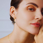 9mm-9.5m 18K Solid Gold Black Tahitian Hook Pearl Earrings - AAA Quality