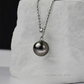 Serenith – 9–9.5mm 18K Solid White Gold Black Tahitian Pearl Pendant Necklace