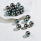 Serenith – 9–9.5mm 18K Solid White Gold Black Tahitian Pearl Pendant Necklace