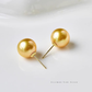 Solara – 10–10.5mm 18K Solid Gold South Sea Pearl Stud Earrings