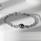 Zyra – 9–9.5mm Hypoallergenic 925 Sterling Silver Black Tahitian Pearl Bracelet