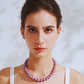 9mm–9.5mm Natural Freshwater Purple Edison Pearl Pendant Necklace in 18K White Gold – AAA Quality