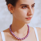 9mm–9.5mm Natural Freshwater Purple Edison Pearl Pendant Necklace in 18K White Gold – AAA Quality