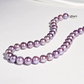 9mm–9.5mm Natural Freshwater Purple Edison Pearl Pendant Necklace in 18K White Gold – AAA Quality