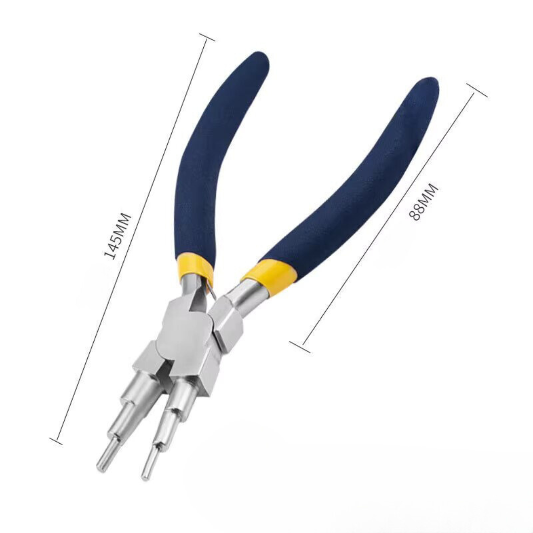 Anti-rust six-step pliers 6-in-1 round-nose jewelry tool pliers