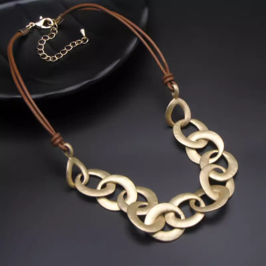 Gold Minimalist Art Necklace