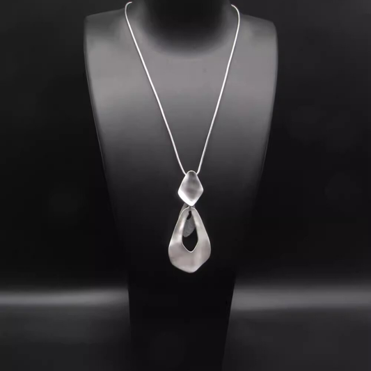 Silver Designed Pendant Necklace