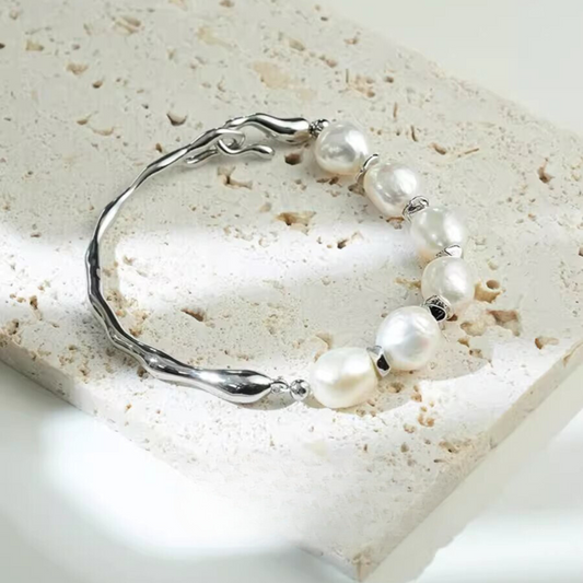 Baroque Pearl Bracelet for Men