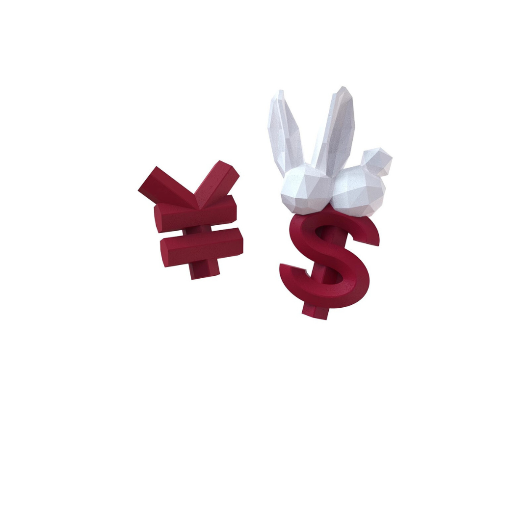 Cartoon “Bunny”“ Money” Personalized Earrings