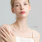 Ciel – 2.5–5.5mm Natural Freshwater Mini Aurora Pearl Necklace in 18K Solid Gold