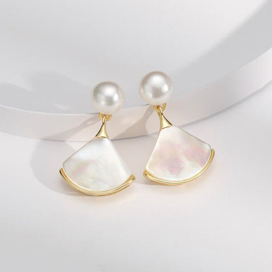 Shell Aurora Pearl Earrings AAA Quality