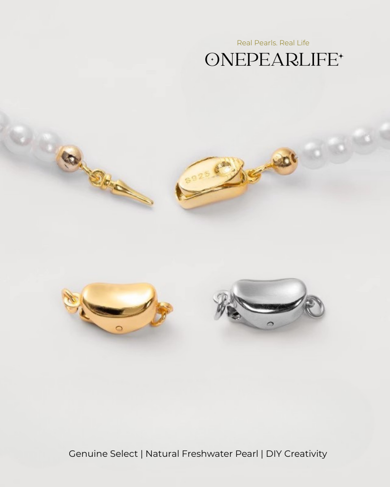 DIY Pearl Necklace Kit for Beginners | 925 Silver & 18K Gold Vermeil Handmade Jewelry Materials Set