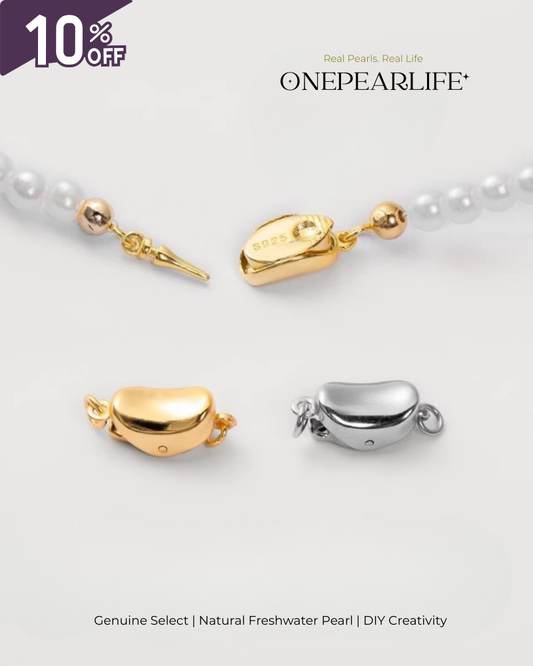DIY Pearl Necklace Kit for Beginners | 925 Silver & 18K Gold Vermeil Handmade Jewelry Materials Set