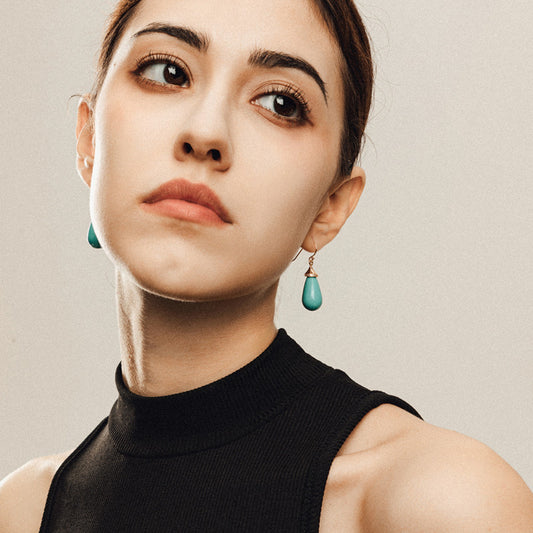 Minimalist Turquoise Earrings