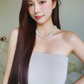 4mm-7.5mm Double Strand Natural Freshwater White Pearl Necklace - AAA Quality