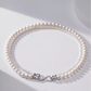 4mm-7.5mm Double Strand Natural Freshwater White Pearl Necklace - AAA Quality