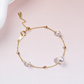 Glint – 5–7.5mm Japanese Akoya Pearl Tincup Bracelet in 18K Solid Gold