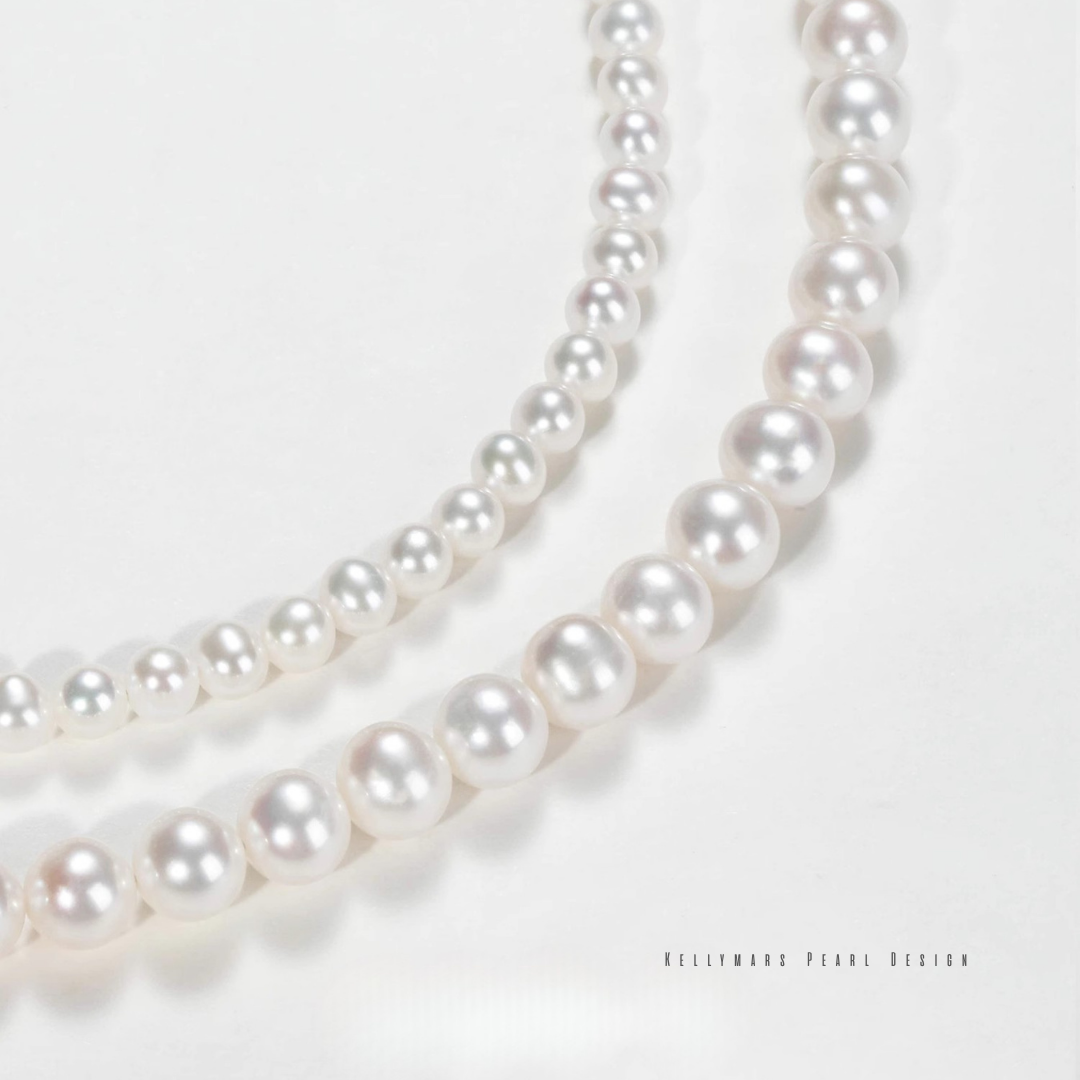 Lunea – 4–7.5mm Double Strand Natural Freshwater White Pearl Bracelet