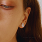 Isolde – 7–9mm High-quality 18K Gold Plated Natural Baroque Pearl Stud Earrings