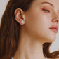 Isolde – 7–9mm High-quality 18K Gold Plated Natural Baroque Pearl Stud Earrings