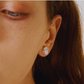 7mm-9mm High-quality 18K Gold Plated Natural Baroque Pearl Stud Earrings - AAA Quality