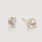7mm-9mm High-quality 18K Gold Plated Natural Baroque Pearl Stud Earrings - AAA Quality