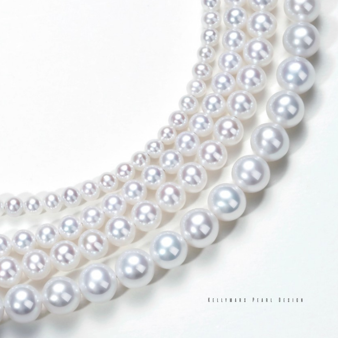 Naiya – 3-5.5mm Natural Freshwater Mini Aurora Pearl Bracelet in 18K Solid Gold or 925 Sterling Silver