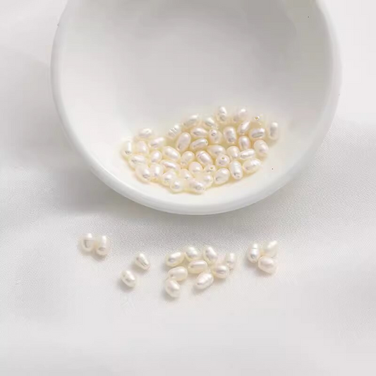 Natural Freshwater Aurora Rice Pearls（3mm-9.5mm）-- AAA Quality