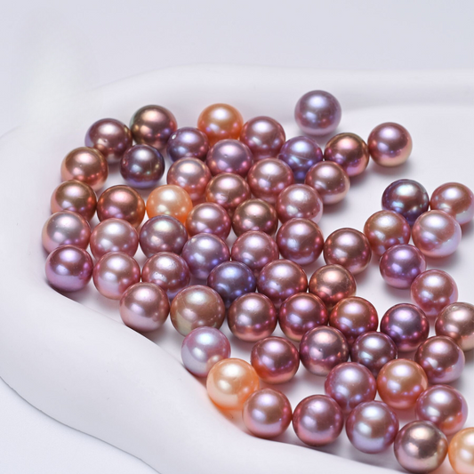 Natural Freshwater Aurora Colored Pearls（3mm-9.5mm）-- AAA Quality