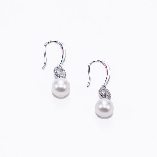 Aurora Pearls Hoop Earrings AAA Quality