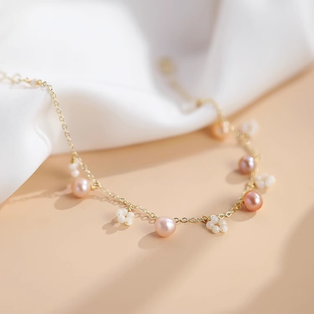 Personalized Natural Freshwater Pearl Anklet