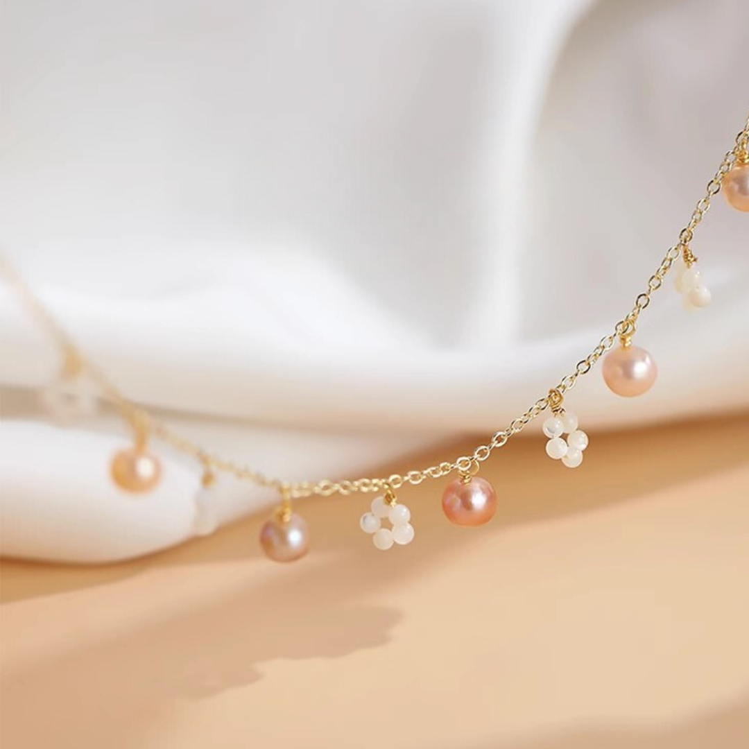 Personalized Natural Freshwater Pearl Anklet