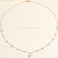 Real Akoya pearl necklace with dainty 18K gold chain