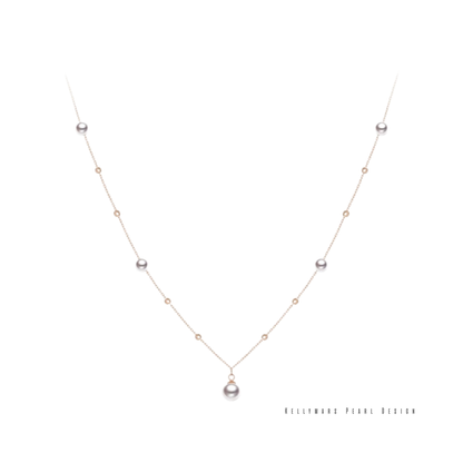 Best minimalist pearl necklace in 18K gold – Petite by KellyMars