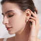Princess – 9–9.5mm Edison Freshwater Pearl Earrings in 18K Solid White Gold