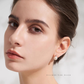 Princess – 9–9.5mm Edison Freshwater Pearl Earrings in 18K Solid White Gold