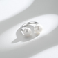 Silver Dainty Aurora Pearl Rings AAA Quality