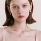 Solstice – 9–9.5mm Natural Freshwater Pearl Drop Earrings with Detachable Gold Bead for Two-Way Styling