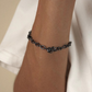 9mm-9.5mm Tahitian Pearl Bracelet Rhodium-Plated Cross Chain for Men - AAA Quality