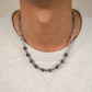 Black Threaded Tahitian Pearl Necklace for Men Gift