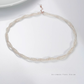 Twilight - 2.5–3mm Double-Layered Natural Freshwater Aurora Pearl Necklace in 18K Solid Gold