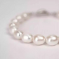 White Baroque Pearl Bracelet for Boyfriend