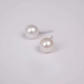 White Freshwater Pearl Stud Earrings for Boyfriend Gift