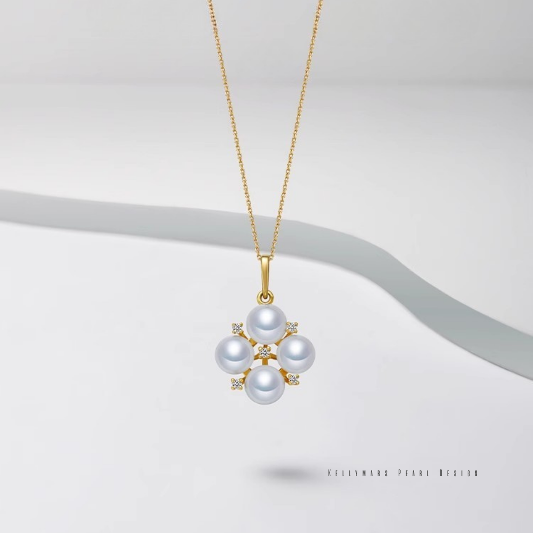 Zaria – 4–4.5mm Natural Freshwater Pearl Firework Pendant Necklace