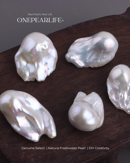 AAA Quality Natural Big Baroque Freshwater Pearl Beads – DIY Earrings, Bracelet & Necklace Jewelry Making Supplies Onepearlife