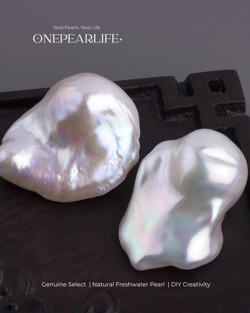 AAA Quality Natural Big Baroque Freshwater Pearl Beads – DIY Earrings, Bracelet & Necklace Jewelry Making Supplies Onepearlife