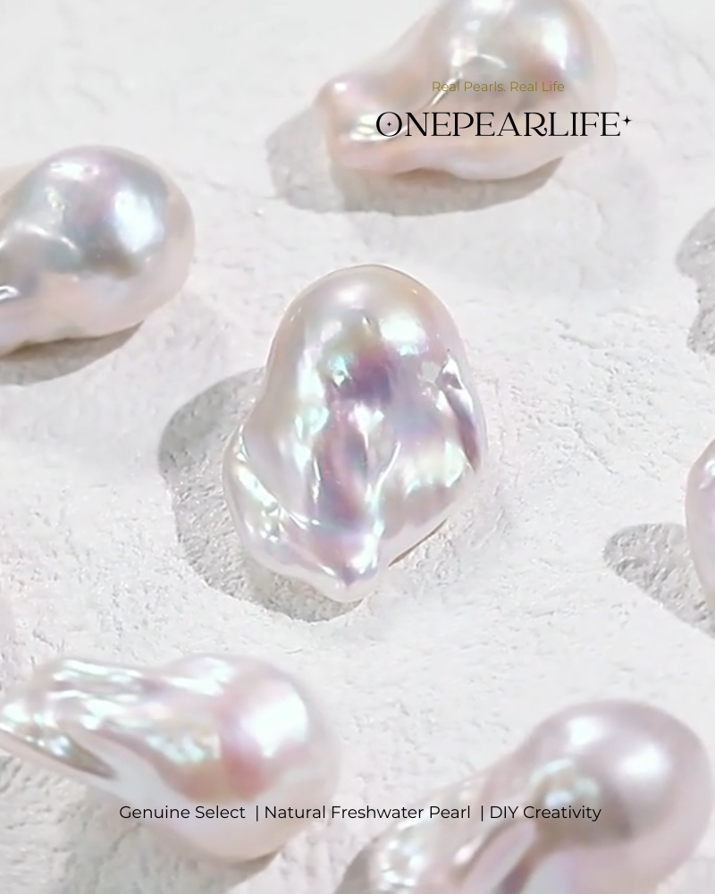 AAA Quality Natural Big Baroque Freshwater Pearl Beads – DIY Earrings, Bracelet & Necklace Jewelry Making Supplies Onepearlife