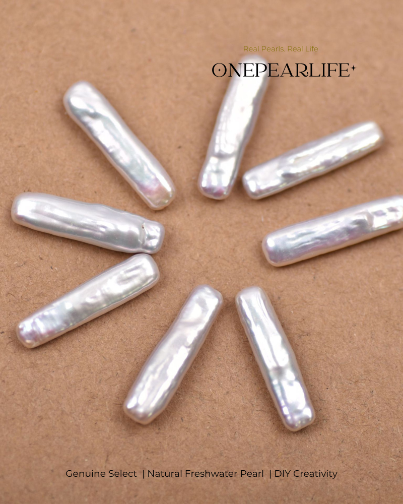 AAA Quality Natural Baroque Freshwater Elongated Pearl – DIY Earrings, Bracelet & Necklace Jewelry Making Supplies