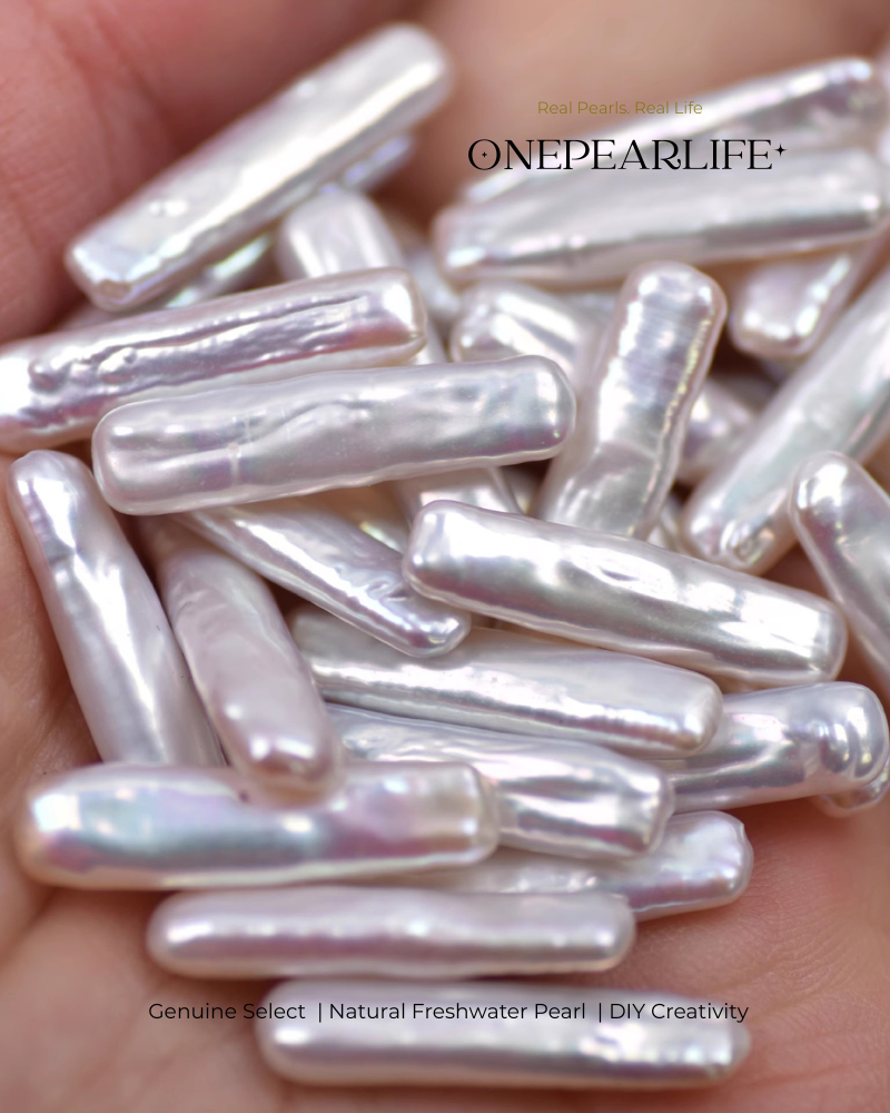 AAA Quality Natural Baroque Freshwater Elongated Pearl – DIY Earrings, Bracelet & Necklace Jewelry Making Supplies