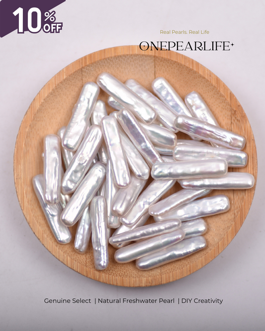 AAA Quality Natural Baroque Freshwater Elongated Pearl – DIY Earrings, Bracelet & Necklace Jewelry Making Supplies